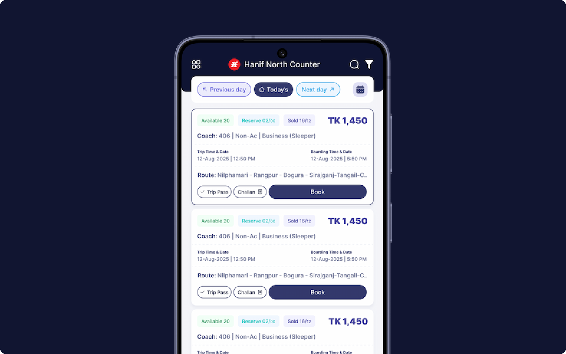 Mobile app home